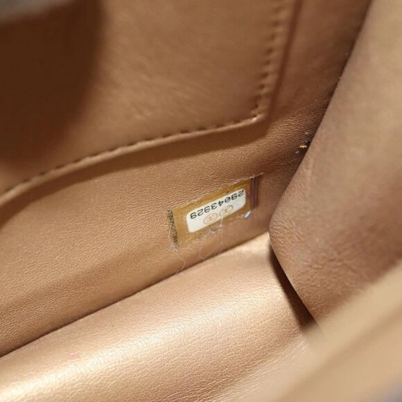 CHANEL Matelasse Chain Shoulder Bag Lamb Skin Navy CC Auth 132881M - Picture 11 of 16